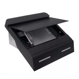 Вытяжка декоративная наклонная PERFELLI DNS 9723 B 1100 BL LED Strip