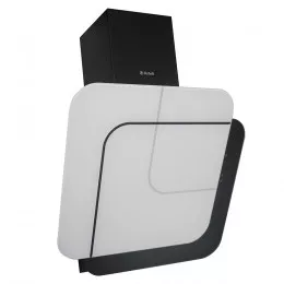 Вытяжка декоративная наклонная PERFELLI DNS 9753 B 1100 WH/BL LED Strip