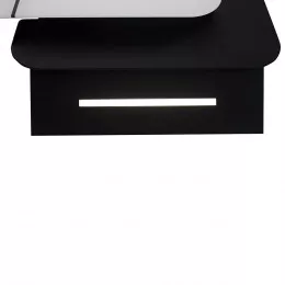 Вытяжка декоративная наклонная PERFELLI DNS 9753 B 1100 WH/BL LED Strip