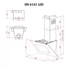 Вытяжка декоративная наклонная PERFELLI DN 6142 BL LED (Италия)- № 11