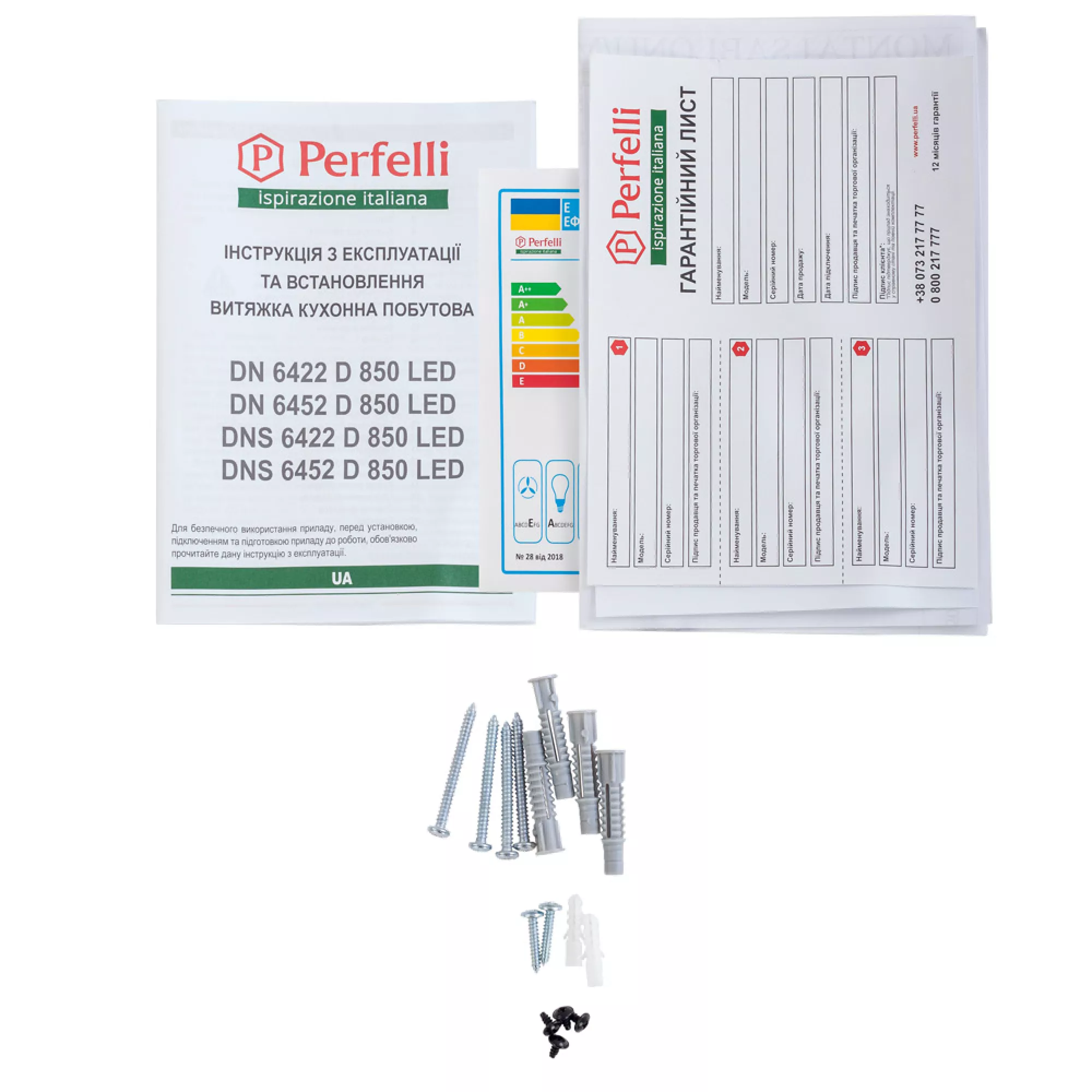 Вытяжка декоративная наклонная PERFELLI DN 6422 D 850 IV LED - фото 13