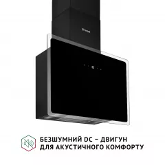 Вытяжка декоративная наклонная PERFELLI RIVA NERO
