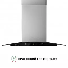 Декоративная вытяжка со стеклом PERFELLI GRASSI 6PWX INOX