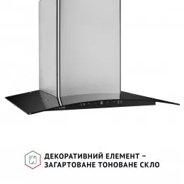 Декоративная вытяжка со стеклом PERFELLI GRASSI 6PWX INOX