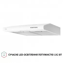 Витяжка плоска PERFELLI PL 5124 WH LED