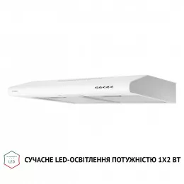 Витяжка плоска PERFELLI PL 6124 WH LED