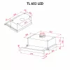 Вытяжка телескопическая PERFELLI TL 602 WH LED (Италия)- № 12