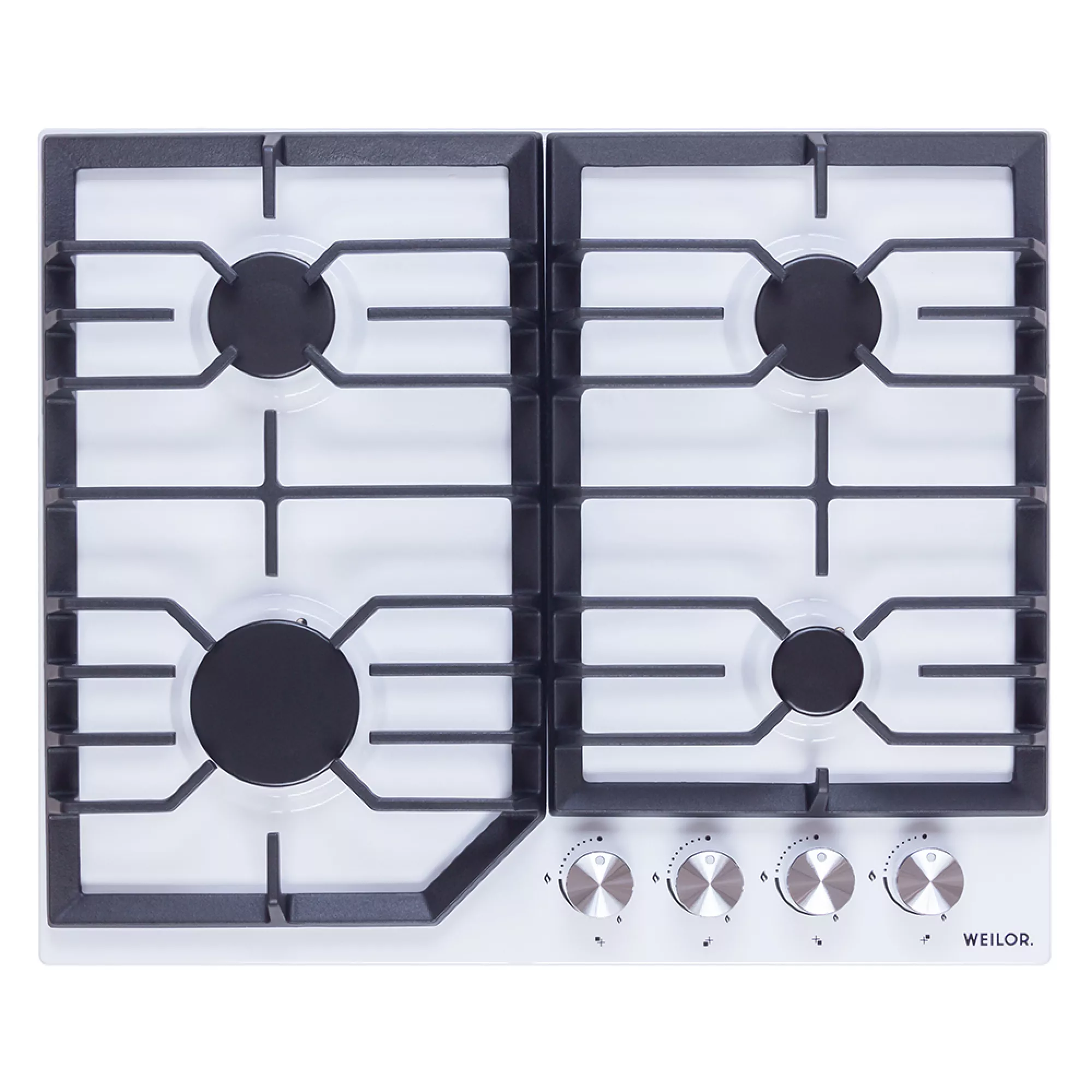 Поверхность газовая на металле WEILOR GM 624 WH (Цвет Белый), Атикул 5902767905541 |  купить на AQUILA.UA - фото 1