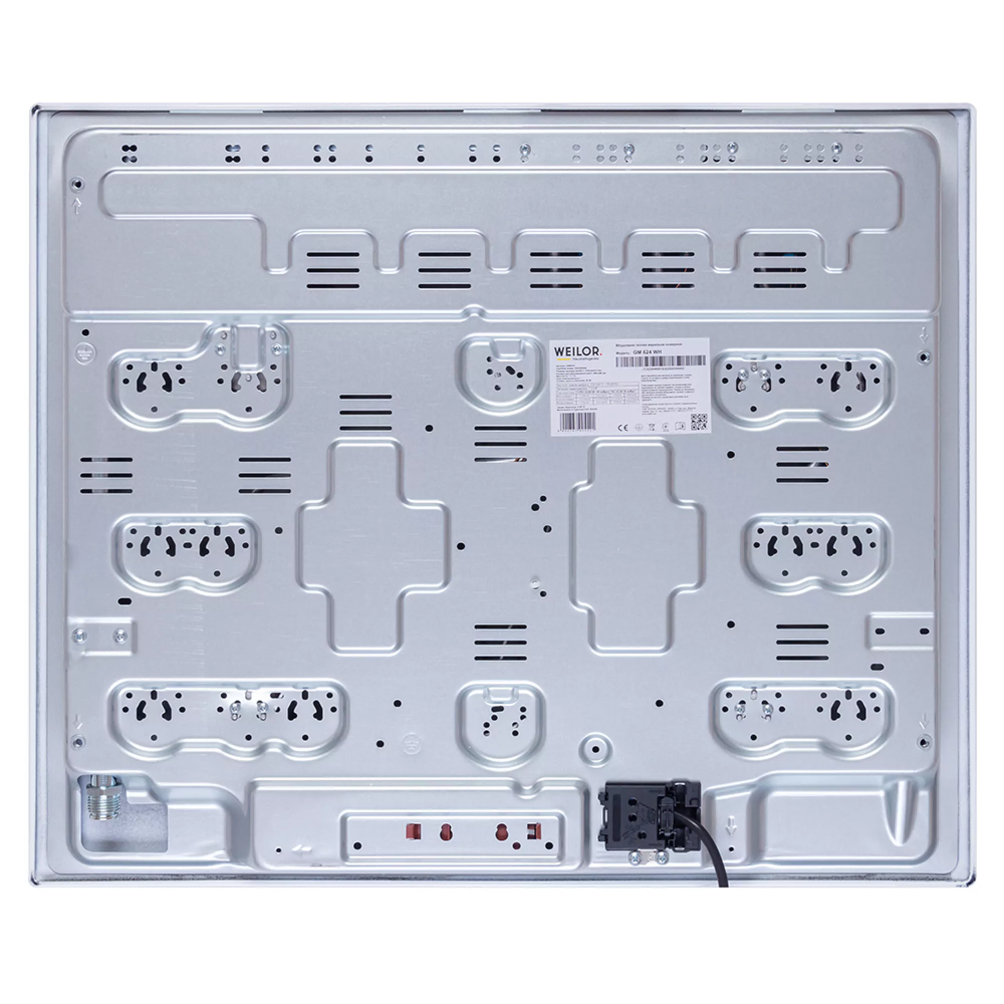 Поверхность газовая на металле WEILOR GM 624 WH - фото 10