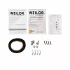 Поверхность газовая на стекле WEILOR GG 604 WH (Цвет Белый) - № 10 Поверхность газовая на стекле WEILOR GG 604 WH (Германия)- № 10