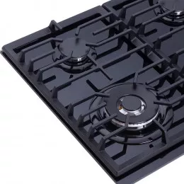 Поверхность газовая на стекле WEILOR GG W 624 BL