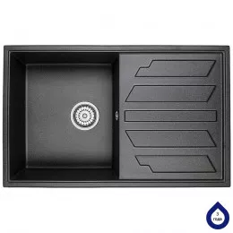 Мойка кухонная гранитная MINOLA MPG 71150-79 Антрацит (металлик)
