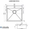 Мойка кухонная нержавеющая сталь MINOLA LAVIO SRZ 57314 - № 8