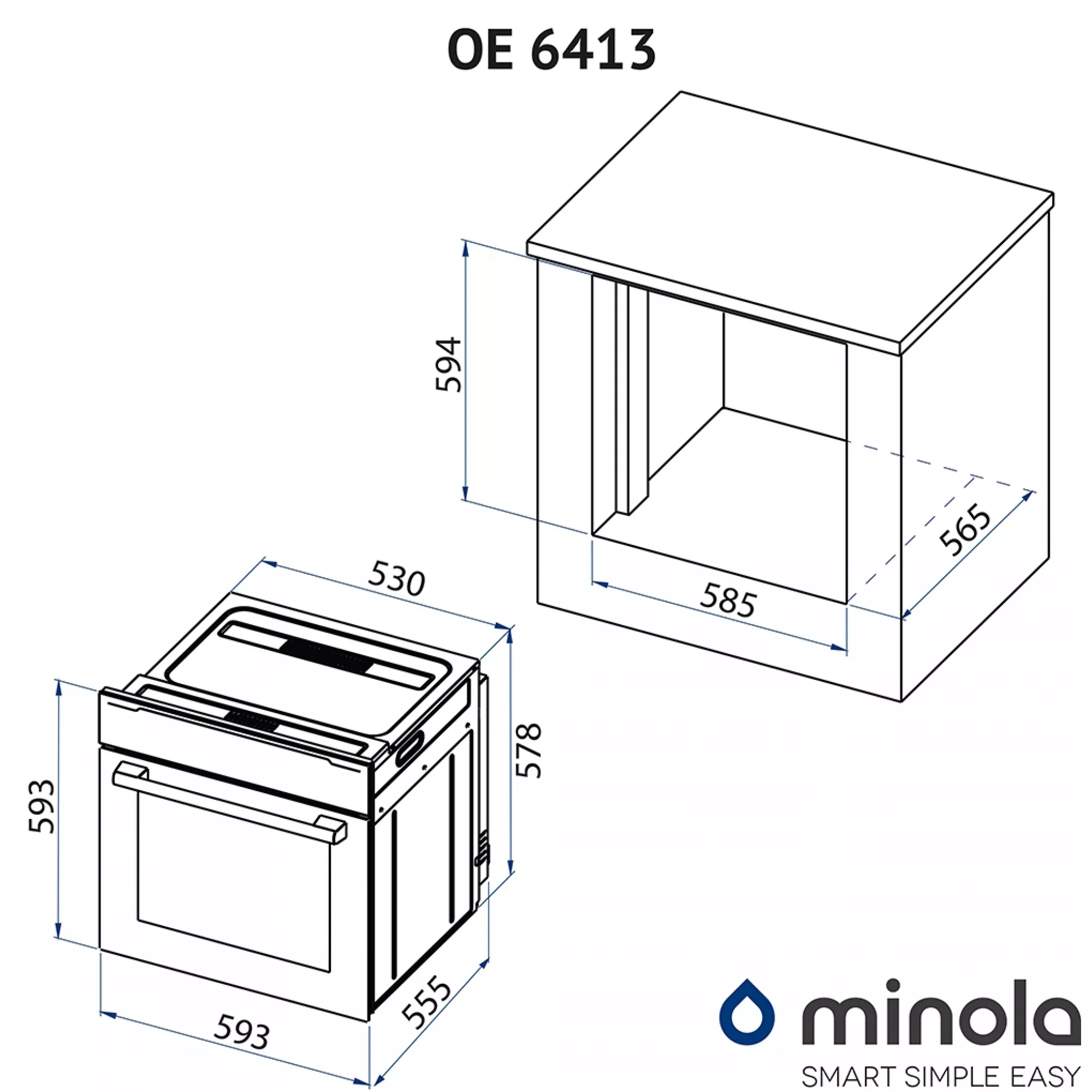 Духовка MINOLA OE 6413 WHITE - фото 17