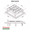 Поверхня газова на склі PERFELLI HGG 61624 BL - № 11