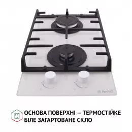 Поверхня газова Domino на склі PERFELLI HGG 31427 WH