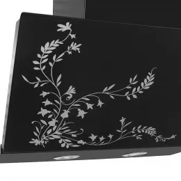 Витяжка декоративна похила PERFELLI D 611 BL Fleur