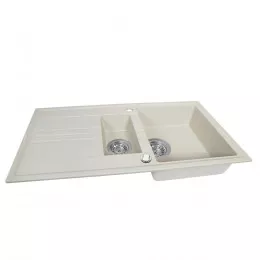 Мийка кухонна гранітна  PERFELLI SANTINO PGS 516-96 LIGHT BEIGE