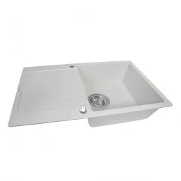 Мийка кухонна гранітна  PERFELLI VILLA PGV 114-86 WHITE