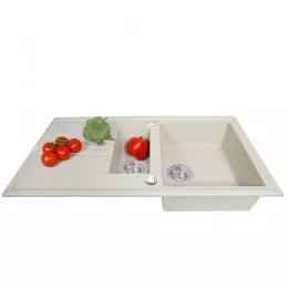 Мийка кухонна гранітна  PERFELLI SANTINO PGS 516-96 LIGHT BEIGE