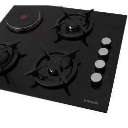 Поверхня газо-електрична 3+1 на склі MINOLA MKG 63165 BL