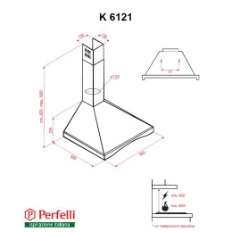 Витяжка купольна PERFELLI K 6121 IV Wood