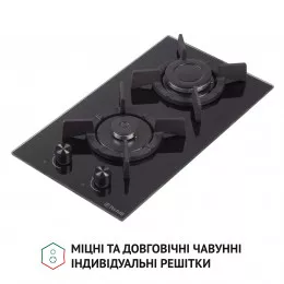 Поверхня газова Domino на склі PERFELLI HGG 31487 BL
