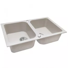 Мийка кухонна гранітна  PERFELLI CELINE PGC 208-76 LIGHT BEIGE