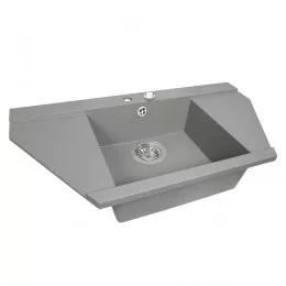 Мийка кухонна гранітна  PERFELLI MAJESTIC TGM 1251-96 GREY METALLIC