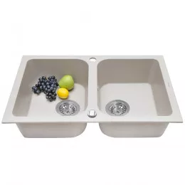 Мийка кухонна гранітна  PERFELLI CELINE PGC 208-76 LIGHT BEIGE