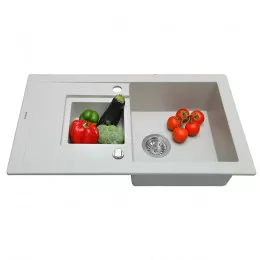 Мийка кухонна гранітна  PERFELLI PIERRA PGP 5361-78 GREY METALLIC