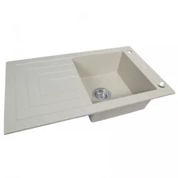 Мийка кухонна гранітна  PERFELLI AZZURO PGA 115-78 LIGHT BEIGE