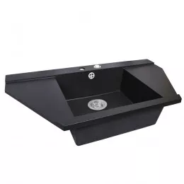 Мийка кухонна гранітна  PERFELLI MAJESTIC TGM 125-96 BLACK