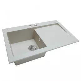 Мийка кухонна гранітна  PERFELLI SOLO PGS 118-80 LIGHT BEIGE