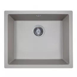 Мийка кухонна гранітна  Perfelli ESTO PGE 101-55 GREY METALLIC