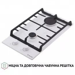 Поверхня газова Domino на металі PERFELLI HGM 31427 WH