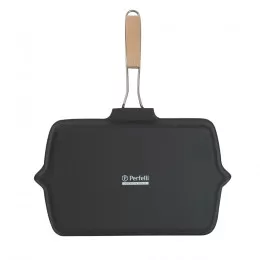Чавунна сковорода з портативною ручкою PERFELLI 5691 33х22 см.