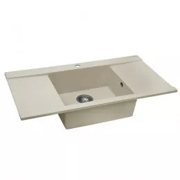 Мийка кухонна гранітна  PERFELLI ETERNO PGE 125-96 LIGHT BEIGE