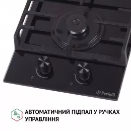Поверхня газова Domino на склі PERFELLI HGG 31427 BL