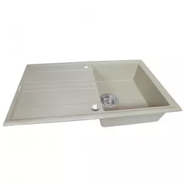 Мийка кухонна гранітна PERFELLI CAPIANO PGC 114-86 LIGHT BEIGE