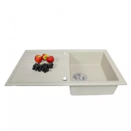 Мийка кухонна гранітна PERFELLI CAPIANO PGC 114-86 LIGHT BEIGE