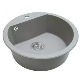 Мийка кухонна гранітна  PERFELLI SONNO RGS 1051-51 GREY METALLIC