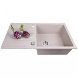Мийка кухонна гранітна  PERFELLI RIVIERA PGR 114-86 LIGHT BEIGE
