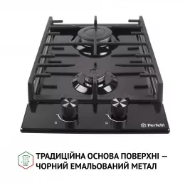 Поверхня газова Domino на металі PERFELLI HGM 31427 BL
