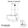 Вытяжка декоративная наклонная MINOLA HVS 66112 BL 1000 LED (Цвет Черный) - № 9 Вытяжка декоративная наклонная MINOLA HVS 66112 BL 1000 LED (Польша)- № 9