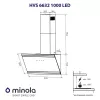 Вытяжка декоративная наклонная MINOLA HVS 6632 BL 1000 LED (Польша)- № 9