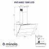 Вытяжка декоративная наклонная MINOLA HVS 6682 WH 1000 LED (Польша)- № 9