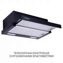 Витяжка телескопічна Minola HTL 6615 BL 1000 LED
