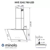 Вытяжка декоративная наклонная MINOLA HVS 5242 BL 700 LED (Польша)- № 14