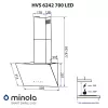 Вытяжка декоративная наклонная MINOLA HVS 6242 BL 700 LED (Польша)- № 14